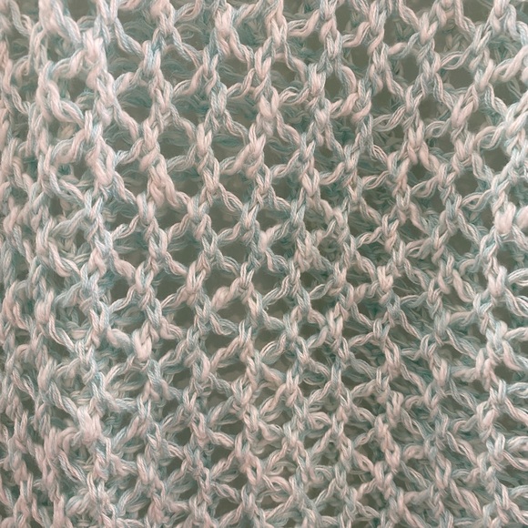 NWT Tommy Bahama size Medium Carmelo Open Stitch Pullover Sweater - Spring Sky - Picture 5 of 7